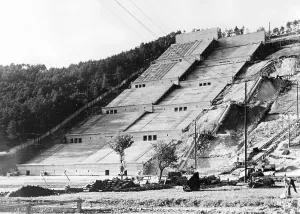 Stadion: Experimental grandstand for the Deutsches Stadion (Germa