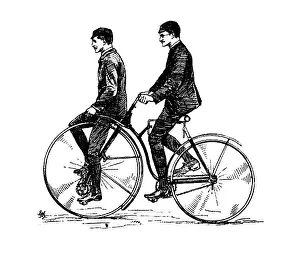 Bicycles: Experimental Tandem Bicycle, Wilson and Albone, 1885