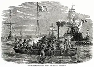 1702: Exploration in Vigo Bay, diving for treasure sunk 1870