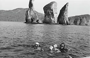 Divers: Exploring the Kamchatka shelf