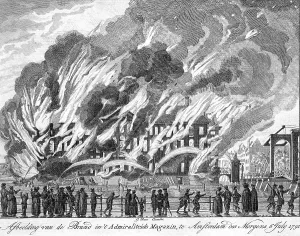 Aflame: Explosion and fire at the Admiralty Magazine, Amsterdam