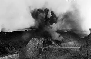 Douaumont: Explosion at Fort Douaumont, 1916