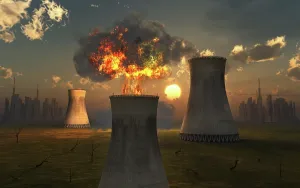 Explosions: An explosion at a nuclear power station