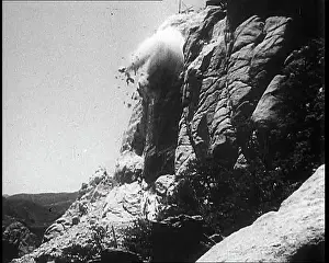 Rushmore: Explosion Occurring on Rock Face at Mount Rushmore