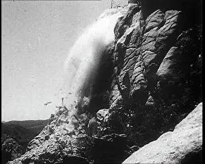 Rushmore: Explosion Occurring on Rock Face at Mount Rushmore