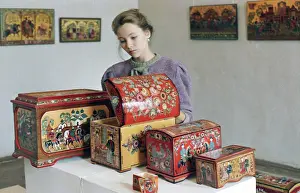 Chests: Exposition of folk crafts, Gorky region
