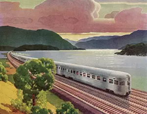 Railroads: Express Train in the Highlands of Hudson