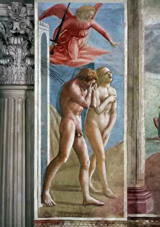Carmine: Expulsion from Paradise, fresco by