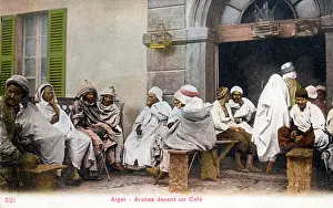 Birdcages: Exterior of an Arab Cafe - Algiers, Algeria, North Africa