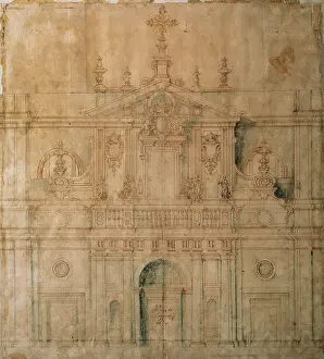 Assumption: Exterior elevation of the facade of the Cathedral of Vallado
