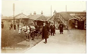 Cabs: Exterior of the Railway pavilion at Tottenham