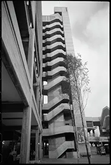 Gateshead: An exterior view of the 1960's car park in Trinity