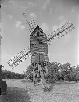 Unstable: Exterior view of Bozeat Windmill The post mill