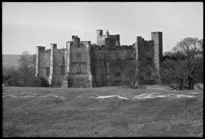 Embattled: An exterior view of Brancepeth Castle, showing