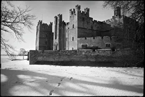 Ashlar: An exterior view of Raby Castle, showing the east elevation