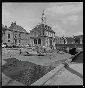 Segmental: Exterior view of the south and west elevations of Customs Ho