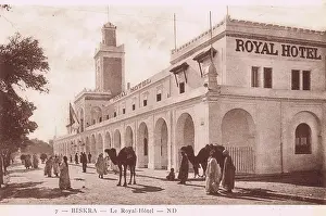 Biskra: An external view of the Royal Hotel in Biskra, Algeria