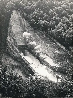 Dauphine: Extracting marble from a quarry near Grenoble