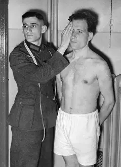 Muster: Eye test at the muster, 1936