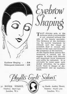 Pluck: Eyebrow shaping advertisement