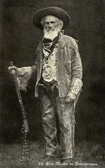 Ezra: Ezra Meeker dressed as a Frontiersman