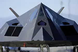 Nighthawk: F-117 Nighthawk taxis on the runway before ?