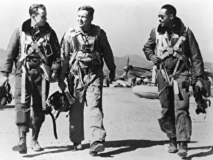 Life Vests: F-51 pilots returning from a mission during the