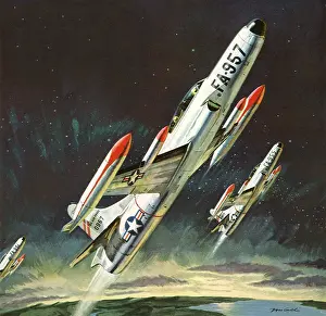 Boom: F-94C Interceptor Fighters