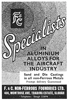 Foundries: F.& C. Non-Ferrous Foundries. Slough. Sand & Die Castings