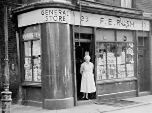 Tobacconist: F E Rush newsagent, Aybrook Street, Marylebone, London