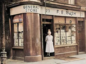 Tobacconist: F E Rush newsagent, Aybrook Street, Marylebone, London