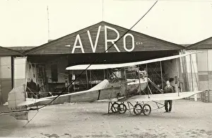 Brooklands: F P Raynham seated in the fourth Avro Type D at Brooklands