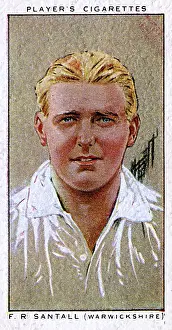 Warks: F R Santall, Warwickshire County cricketer