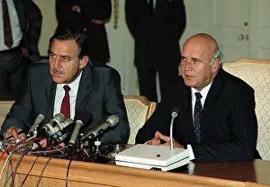 Klerk: F W De Klerk and Pik Botha