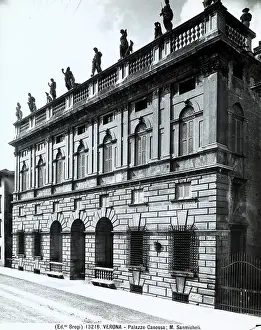 Fondazione Alinari Per La Fotografia: The facade of the Canossa Palace in Verona