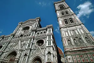 Fabris: Facade of the Cathedral and Giotto's Bell Tower, Florence