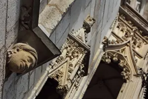 Bourges: Facade detail, Palais Jacques Coeur, Bourges, France