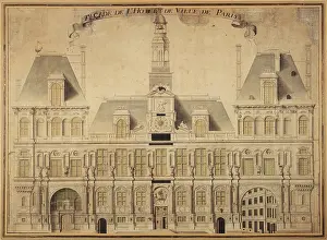 Ville: Facade of the Hotel de Ville of Paris