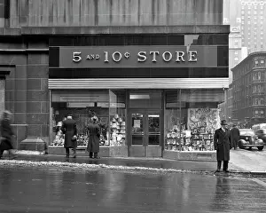Storefront: Facade of M.H. Lamston 5 and 10 Cent Stores 45th