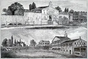 Blackfriars: Facade and ring of Philip Astley's riding school