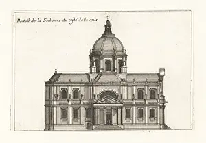Chez Mariette: Facade of Sorbonne University from the courtyard