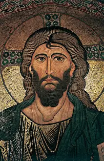 Cefalu: Face of Christ Pantocrator, detail