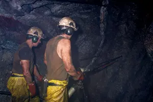 Protectors: Face workers in a tin mine, Cornwall