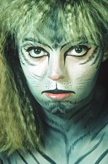 Crimped: Facepainted Young Woman