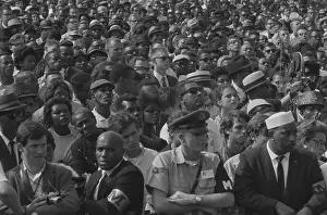 75 80: Faces in the crowd during the March on Washington