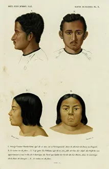 Ojibwa: Faces of racial types, Bengali and Ojibwe