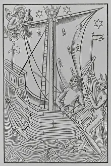 1490: Facsimile of a 15th century engraving