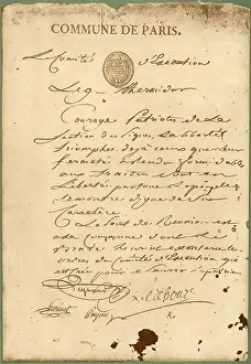 1794: Facsimile of the Call To