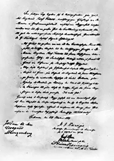 Patronage: Facsimile of the Bethany Treaty, 1883
