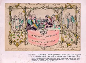 Horsley: Facsimile of early Victorian Christmas card